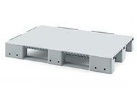 Стеллажный сплошной поддон на 3-х полозьях усиленный одной трубой 1200x800x150 Стеллажный сплошной поддон на 3-х полозьях усиленный одной трубой 1200x800x150