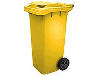 Контейнер для мусора 120 л (желтый) Контейнер для мусора 120 л (желтый)
