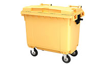 Мусорный контейнер 660 л (желтый)