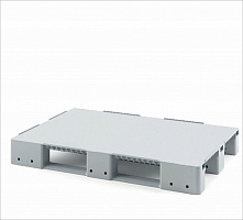 Стеллажный сплошной поддон на 3-х полозьях 1200x800x150 Стеллажный сплошной поддон на 3-х полозьях 1200x800x150