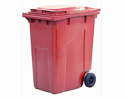 Мусорный контейнер 360 л (красный) Мусорный контейнер 360 л (красный)