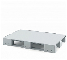 Усиленный сплошной поддон на 3-х полозьях усиленный двумя трубами 1200x800x150 Усиленный сплошной поддон на 3-х полозьях усиленный двумя трубами 1200x800x150